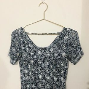 Blue print comfy shirt